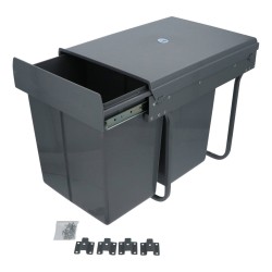 4cookz Duo inbouw afvalbak - 2x 20 liter - geschikt voor 40cm inbouw