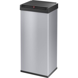Hailo Bix-Box Swing XL 0860-221 Afvalbak 52 l Plaatstaal (b x h x d) 339 x 763 x 260 mm Zilver, Zwart Zelfsluitende swingdeksel 1 stuk(s)