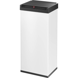 Hailo Bix-Box Swing XL 0860-231 Afvalbak 52 l Plaatstaal (b x h x d) 339 x 763 x 260 mm Wit, Zwart Zelfsluitende swingdeksel 1 stuk(s)